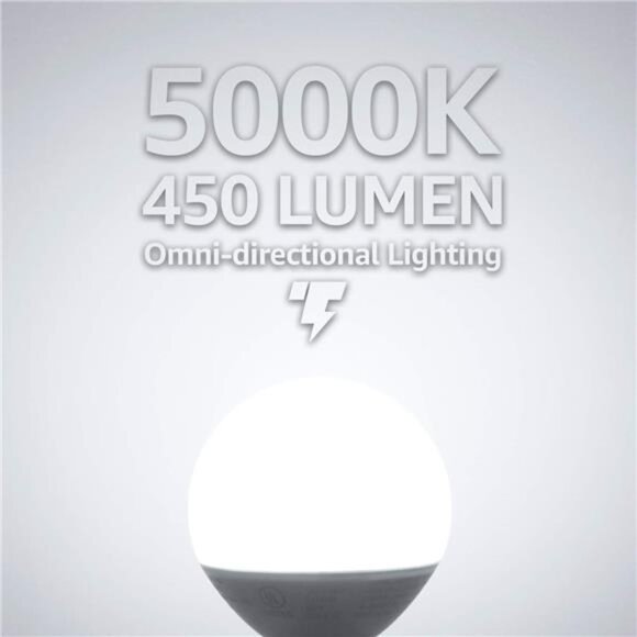 G25 LED Globe Bulb, for Bathroom Vanity or Mirror, 40W Equivalent 6W, Dimmable - Picture 12 of 14